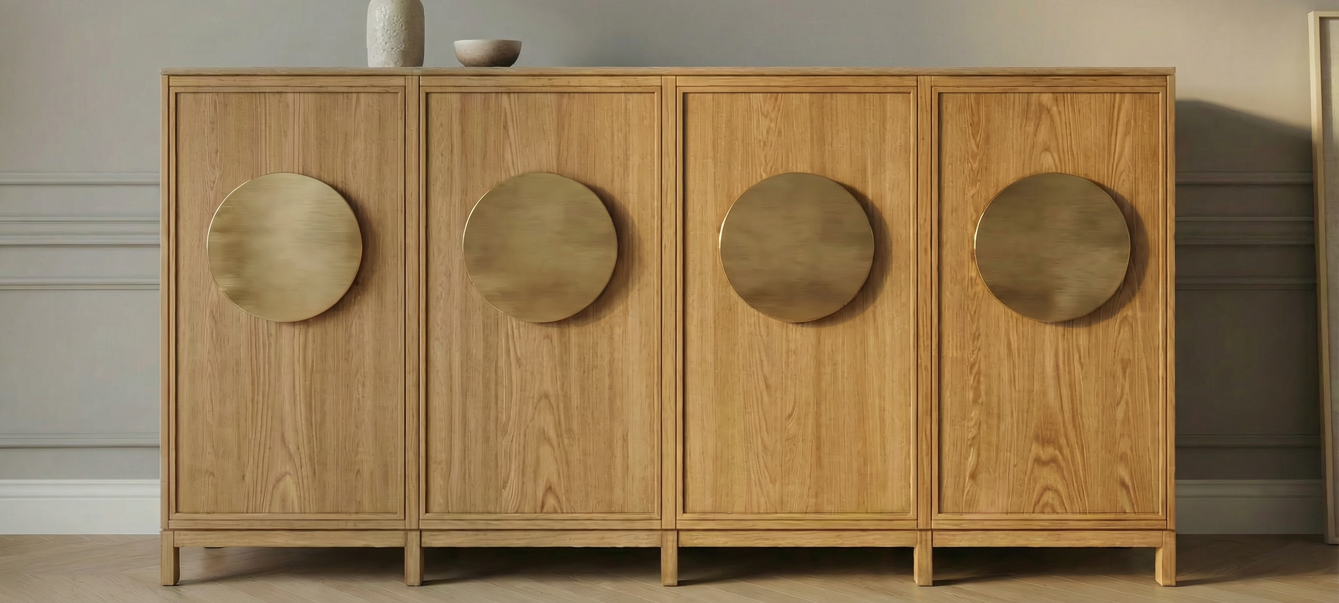 Bespoke wooden sideboard – custom-made furniture for luxury interiors – Chris Cimer – UK, Poland, Europe